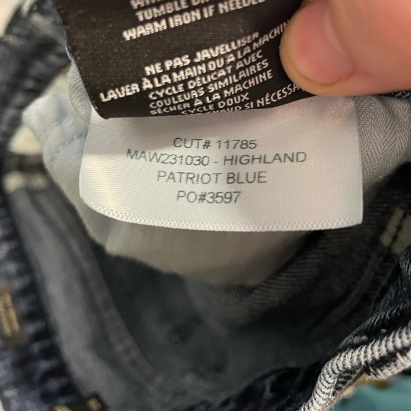 Modern American Highland Relaxed Crop Patriot Blue Denim Jeans Pants 28 Women’s - Picture 8 of 10